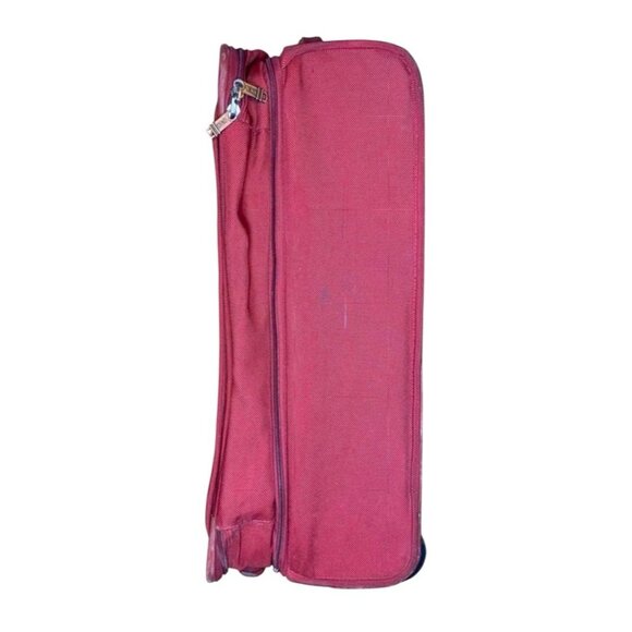 Tumi Upright Red Ballistic Suitcase Luggage 2 Wheel Rolling 23X14X9 - Picture 7 of 8